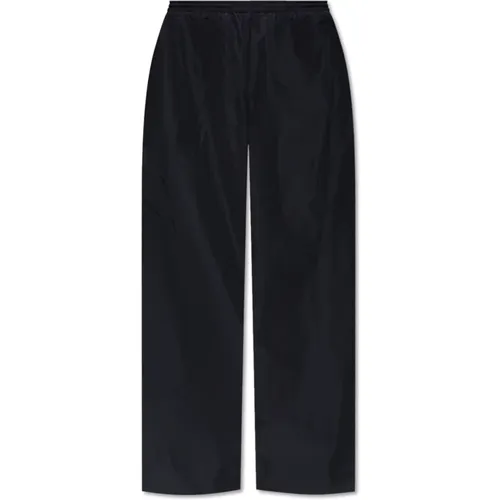 Wide Trousers, male, , Size: M Nylon Pants with a Loose Fit - Balenciaga - Modalova