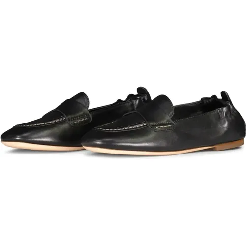 Bequeme Leder Ballerina Loafers , Damen, Größe: 40 1/2 EU - AGL - Modalova