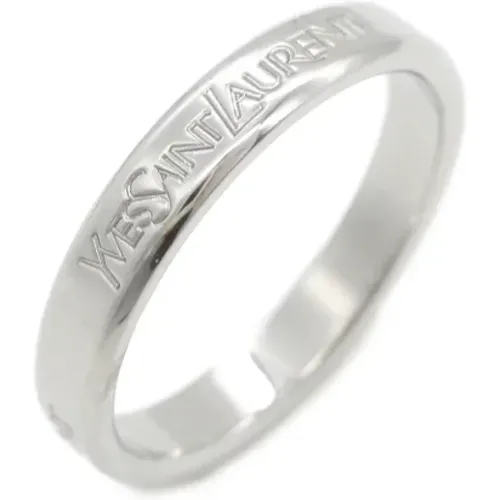 Pre-owned Jewellery, female, , Size: ONE SIZE Pre-owned Platinum rings - Yves Saint Laurent Vintage - Modalova