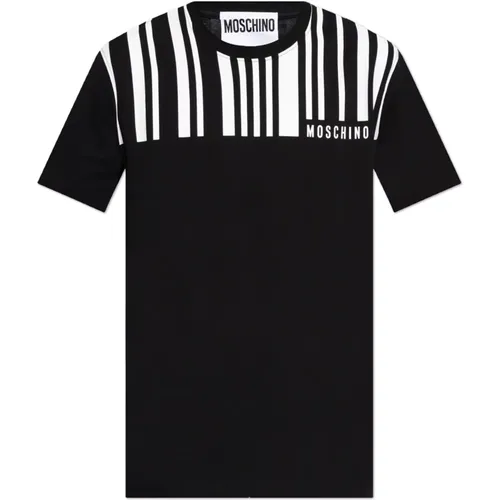 T-Shirt mit Druck , Herren, Größe: L - Moschino - Modalova