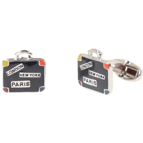 Cufflinks & Tie Clips, male, , Size: ONE SIZE Suitcase Cufflinks - Paul Smith - Modalova