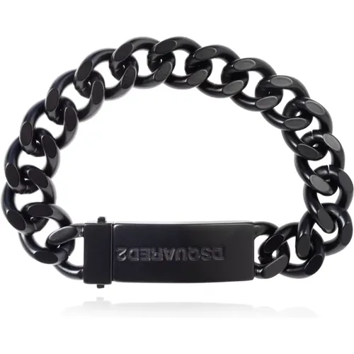 Bracelets, male, , Size: M Brass Bracelet - Dsquared2 - Modalova
