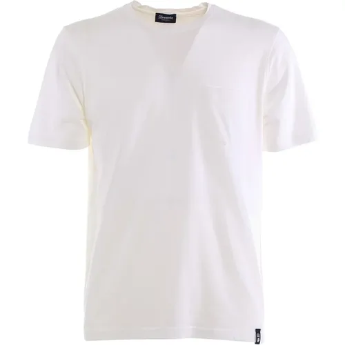 T-Shirt Pocket , male, Sizes: XL, L, 3XL, XS - Drumohr - Modalova