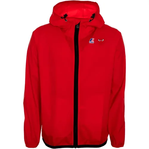 Full Zip Hoodie Regenjacke , Herren, Größe: L - Comme des Garçons Play - Modalova