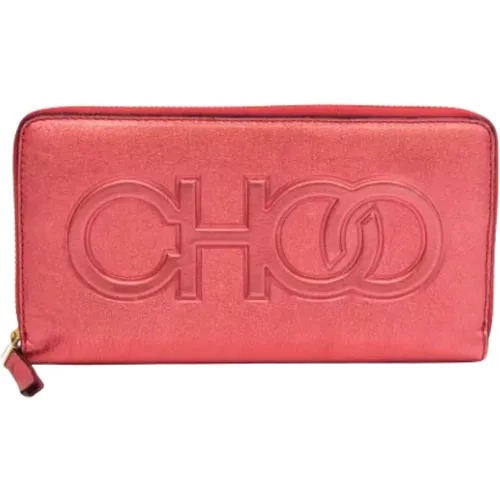 Pre-owned Leather wallets , female, Sizes: ONE SIZE - Jimmy Choo Pre-owned - Modalova