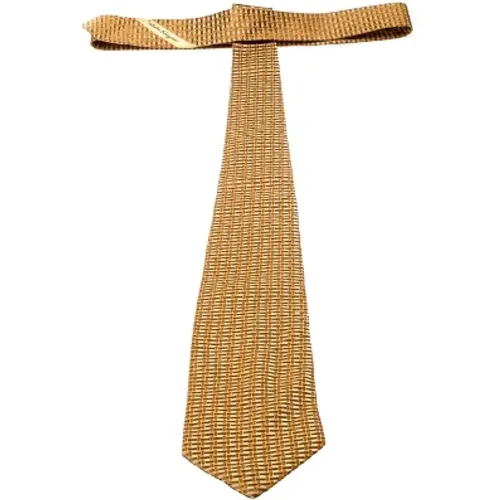 Pre-owned Accessories, male, , Size: ONE SIZE Pre-owned Silk home-office - Salvatore Ferragamo Pre-owned - Modalova