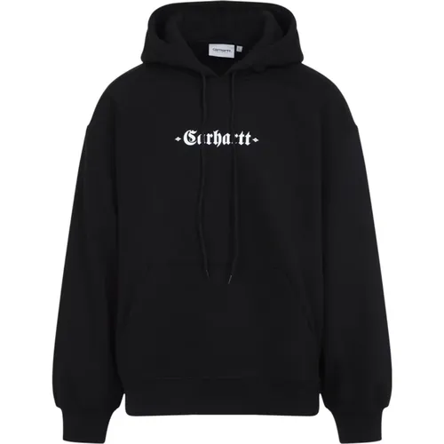 Schwarz Weiß Kapuzenpullover , Herren, Größe: S - Carhartt WIP - Modalova