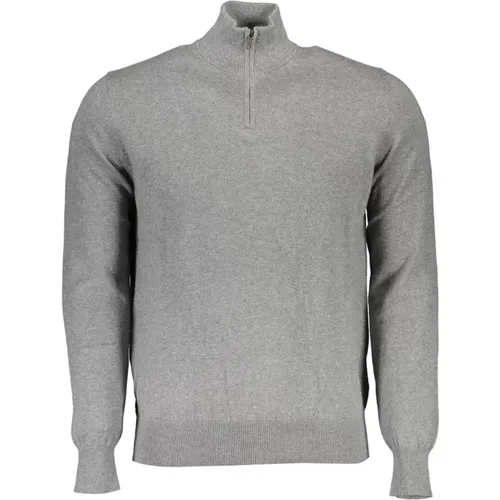 Grauer Langarm Bestickter Pullover - North Sails - Modalova