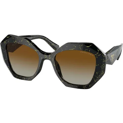 Marble/ Shaded Sunglasses,Honey Tortoise/ Sunglasses - Prada - Modalova