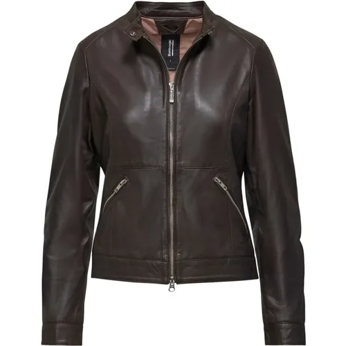 Remy Leather Jacket , female, Sizes: S, L, M - BomBoogie - Modalova