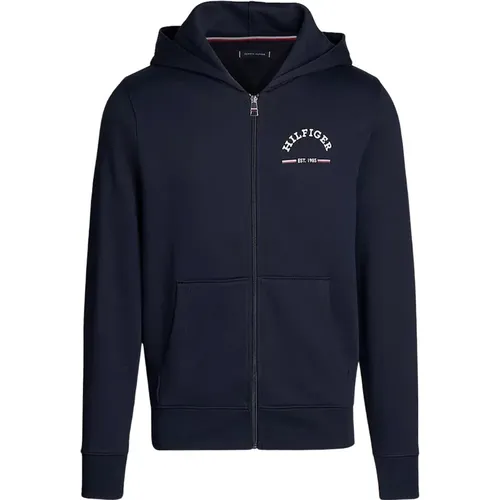 Kapuzenjacke mit Reißverschluss , Herren, Größe: M - Tommy Hilfiger - Modalova