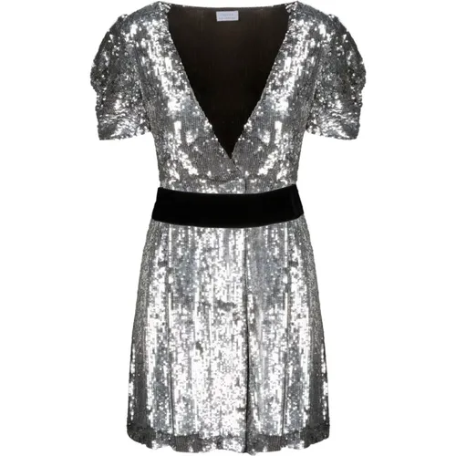 Sequin Wrap Mini Dress , female, Sizes: M - P.a.r.o.s.h. - Modalova