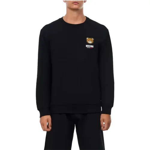 Sweatshirt im Hoodie-Stil aus Baumwollmischung - Moschino - Modalova