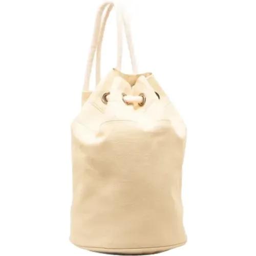 Pre-owned Bucket Bags, female, , Size: ONE SIZE Pre-owned Cotton shoulder-bags - Hermès Vintage - Modalova