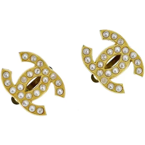 Pre-owned Metal earrings , female, Sizes: ONE SIZE - Chanel Vintage - Modalova