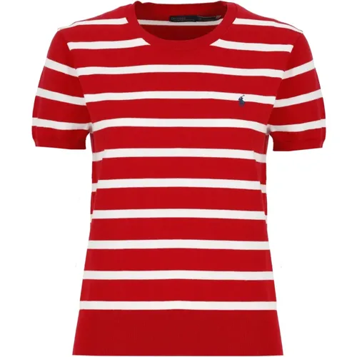 Striped Cotton Sweater for Women , female, Sizes: XS, S, M - Ralph Lauren - Modalova