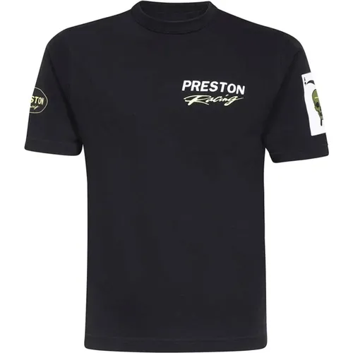 Schwarzes T-Shirt - Regular Fit - 100% Baumwolle - Heron Preston - Modalova