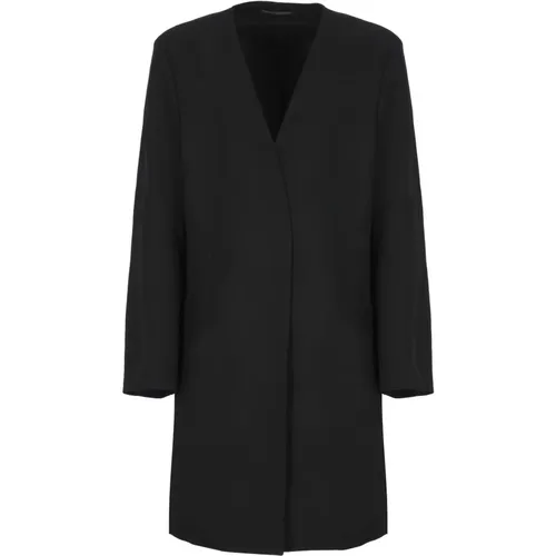 Single-Breasted Coats, male, , Size: S Wool Coat for Men - Yohji Yamamoto - Modalova