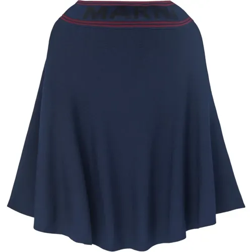 Skirt with Bordeaux Details , female, Sizes: S - Marni - Modalova