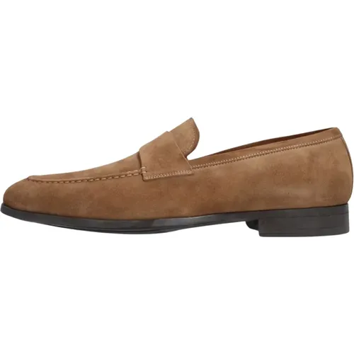 Beiger Loafer mit Klassischem Design , Herren, Größe: 41 1/2 EU - Magnanni - Modalova