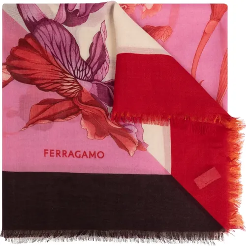 Scarves, female, , Size: ONE SIZE Cashmere Scarf - Salvatore Ferragamo - Modalova