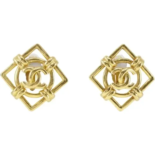 Pre-owned Jewellery, female, , Size: ONE SIZE Pre-owned Metal earrings - Chanel Vintage - Modalova