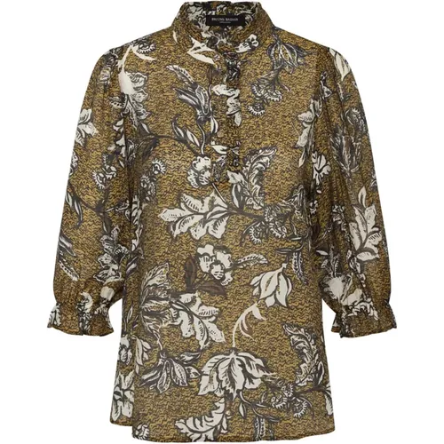 Brown Flower Print Blouse Dusclebbmorea , female, Sizes: XL, L, S, XS, 2XL, M - Bruuns Bazaar - Modalova