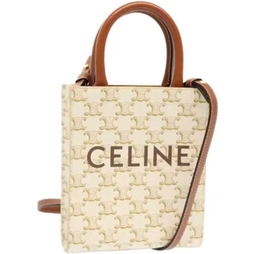 Pre-owned Mini Bags, female, , Size: ONE SIZE Pre-owned Canvas handbags - Celine Vintage - Modalova