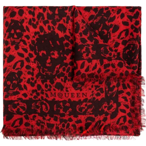 Scarves, female, , Size: ONE SIZE Woolen Scarf - alexander mcqueen - Modalova