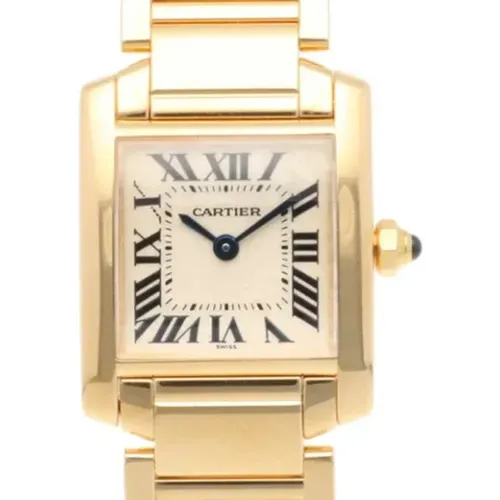 Pre-owned Watches, female, , Size: ONE SIZE Pre-owned Yellow Gold watches - Cartier Vintage - Modalova