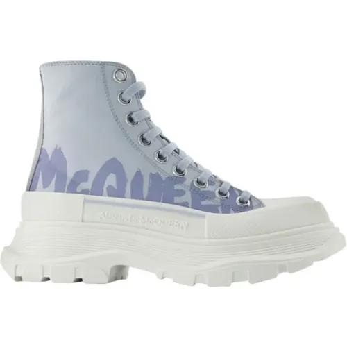 Leather sneakers , female, Sizes: 8 UK, 6 UK - alexander mcqueen - Modalova