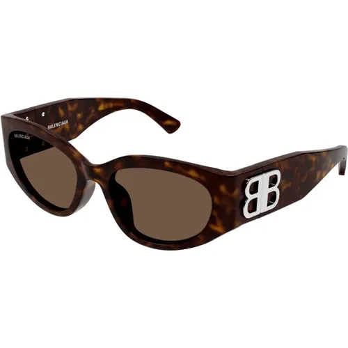 Bb0324Sk 003 Sunglasses , female, Sizes: 55 MM - Balenciaga - Modalova