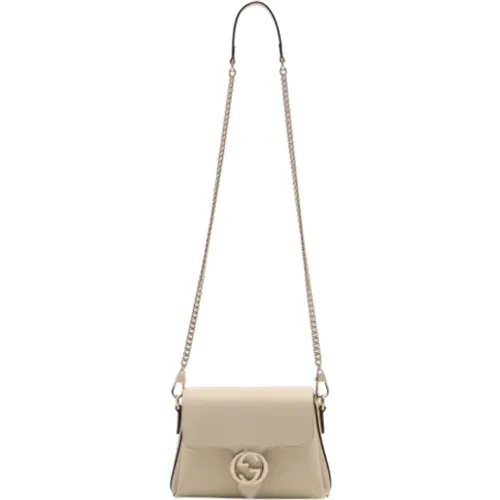 Leather Gucci Shoulder Bag , female, Sizes: ONE SIZE - Gucci Vintage - Modalova