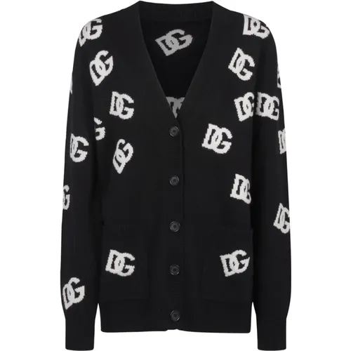 Cardigan Sweaters with Buttons , female, Sizes: 2XS, M, S, XS - Dolce & Gabbana - Modalova