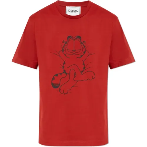 T-Shirts, male, , Size: 2XL x Garfield - Iceberg - Modalova