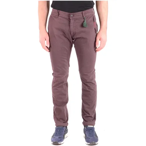 Slim-Fit Stylish Trousers , male, Sizes: W32 - Daniele Alessandrini - Modalova