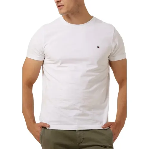 Herren Polo & T-Shirt Core Stretch Slim C-neck , Herren, Größe: XL - Tommy Hilfiger - Modalova