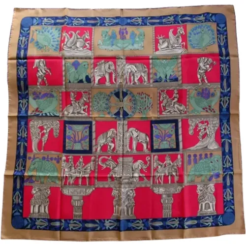 Pre-owned Scarves, female, , Size: ONE SIZE Pre-owned Silk scarves - Hermès Vintage - Modalova