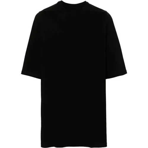 Bio-Baumwolle Schwarzes T-Shirt Jersey , Herren, Größe: M - Rick Owens - Modalova