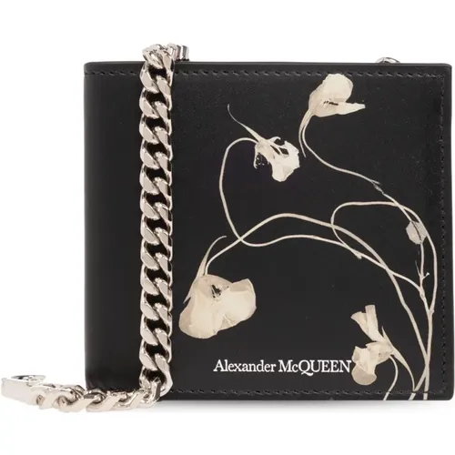 Wallets & Cardholders, male, , Size: ONE SIZE Wallet with logo - alexander mcqueen - Modalova