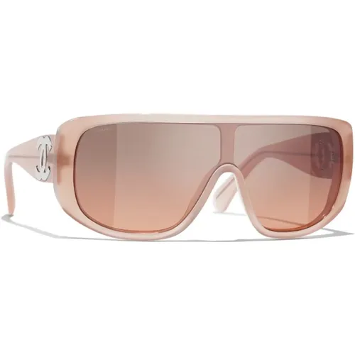 Iconic Sunglasses with Uniform Lenses , female, Sizes: 53 MM - Chanel - Modalova