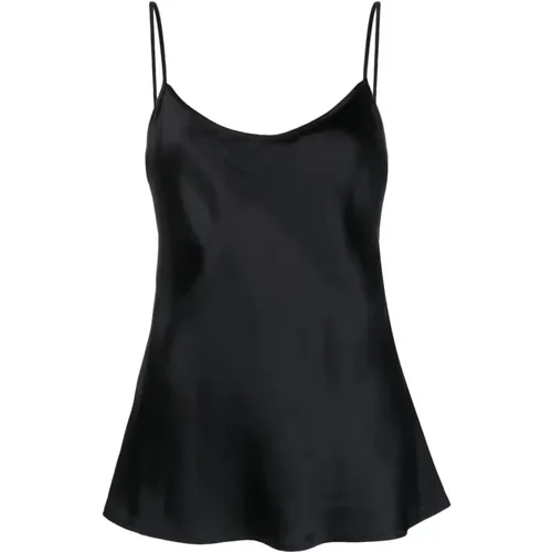 Schwarzes Casual Tank Top , Damen, Größe: XS - Lorena Antoniazzi - Modalova