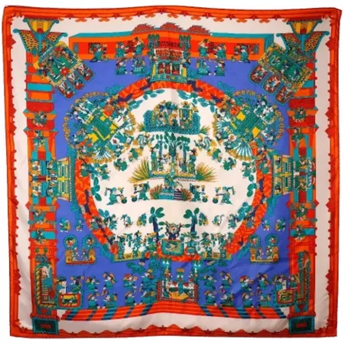 Pre-owned Scarves, female, , Size: ONE SIZE Pre-owned Silk scarves - Hermès Vintage - Modalova