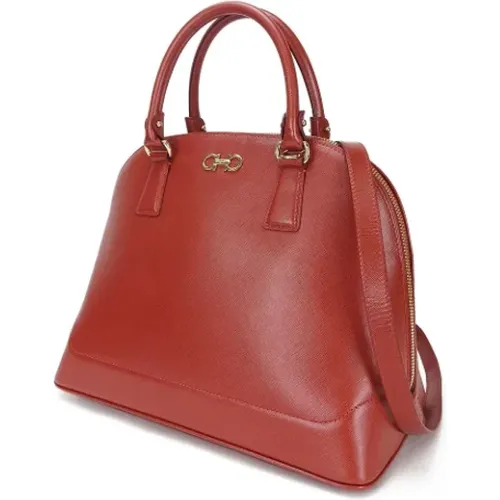 Pre-owned Leather shoulder-bags , female, Sizes: ONE SIZE - Salvatore Ferragamo Pre-owned - Modalova