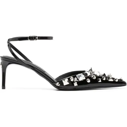 Elevate Your Shoe Game with Adorned Heels , female, Sizes: 4 1/2 UK - Dolce & Gabbana - Modalova