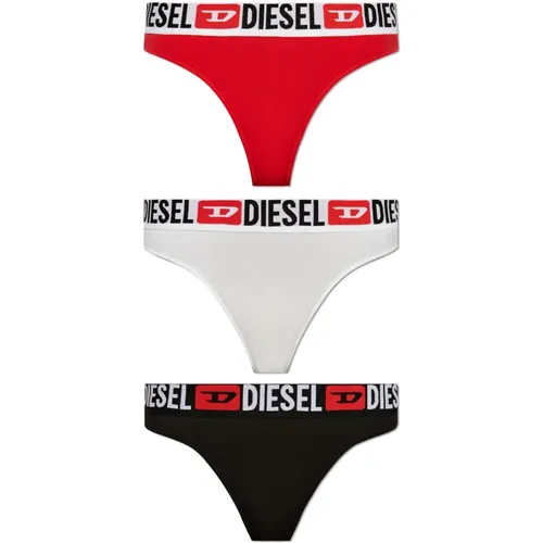 Bottoms, female, , Size: L Three-pack of thongs Ufst-Stars-Threepack - Diesel - Modalova