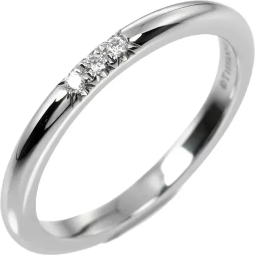 Pre-owned Jewellery, female, , Size: ONE SIZE Pre-owned Platinum rings - Tiffany & Co. Pre-owned - Modalova