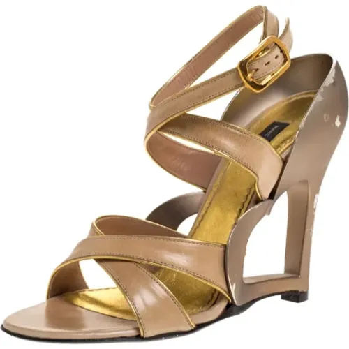 Pre-owned Sandals, female, , Size: 6 1/2 US Pre-owned Leather sandals - Marc Jacobs Pre-owned - Modalova