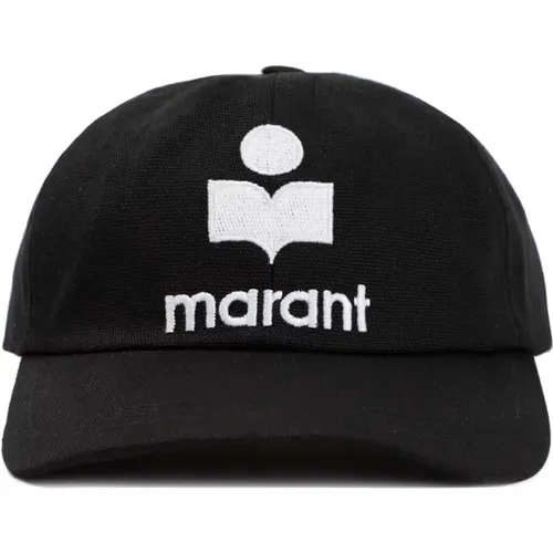 Cotton Hat with Signature Logo , female, Sizes: 57 CM - Isabel marant - Modalova