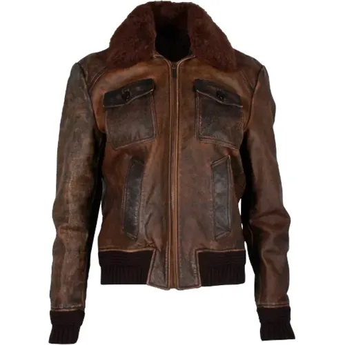 Pre-owned Leather outerwear , female, Sizes: 2XL - Yves Saint Laurent Vintage - Modalova